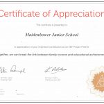 Certificate of Appreciation 2019